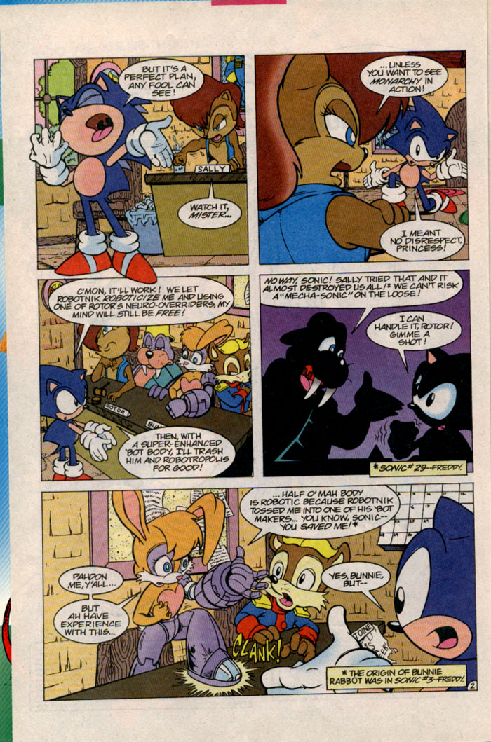 Sonic - Archie Adventure Series October 1996 Page 2